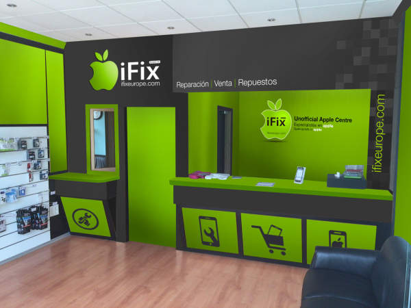 Diseño de interiorismo para las tiendas iFIX